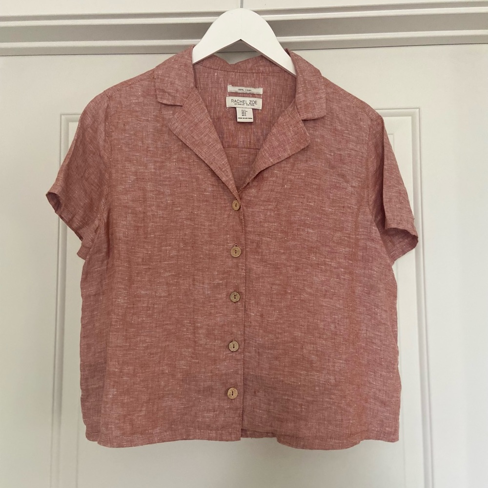 Rachel Zoe Linen Button Down
